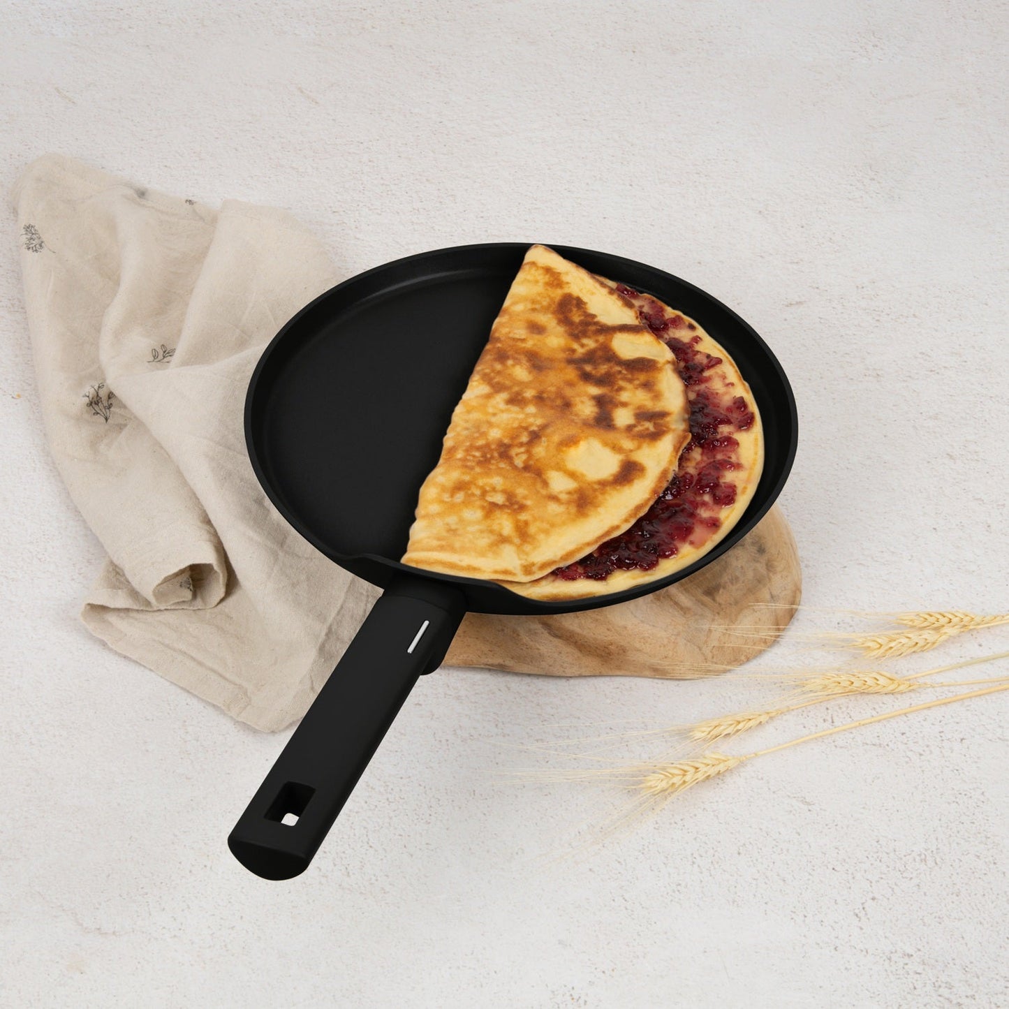 Berlinger Haus 28cm Titan Pro Non-Stick Coating Pancake Pan – Matte Black