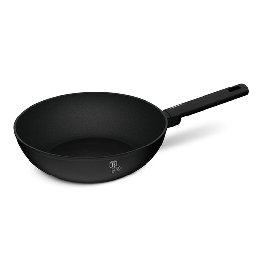Berlinger Haus 28cm Titan Pro Non-Stick Coating Wok – Matte Black