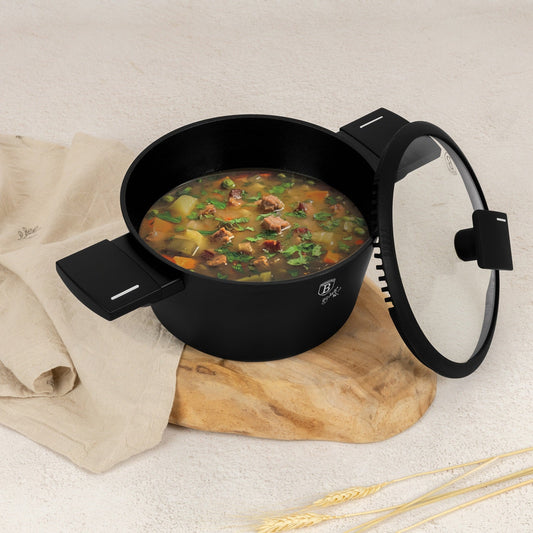 Berlinger Haus 20cm Titan Pro Non-Stick Casserole – Matte Black