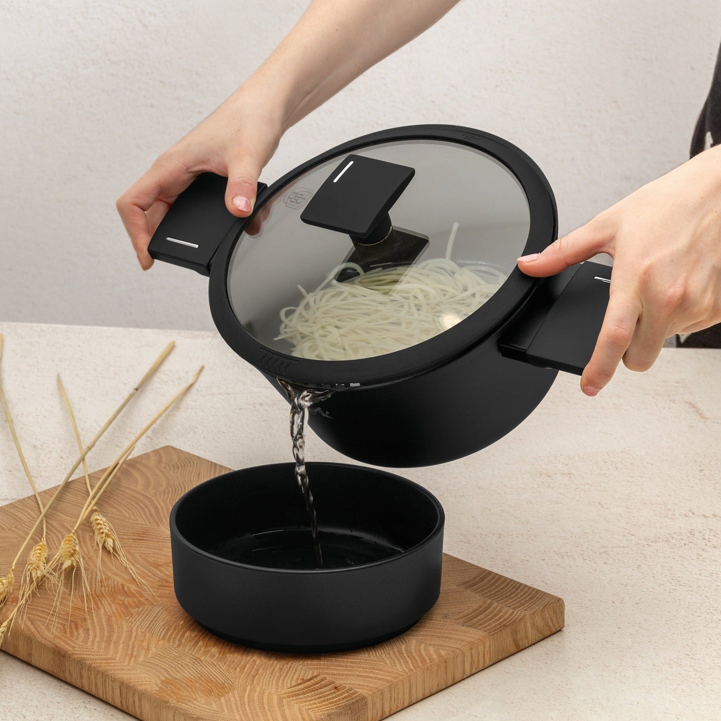 Berlinger Haus 20cm Titan Pro Non-Stick Casserole – Matte Black