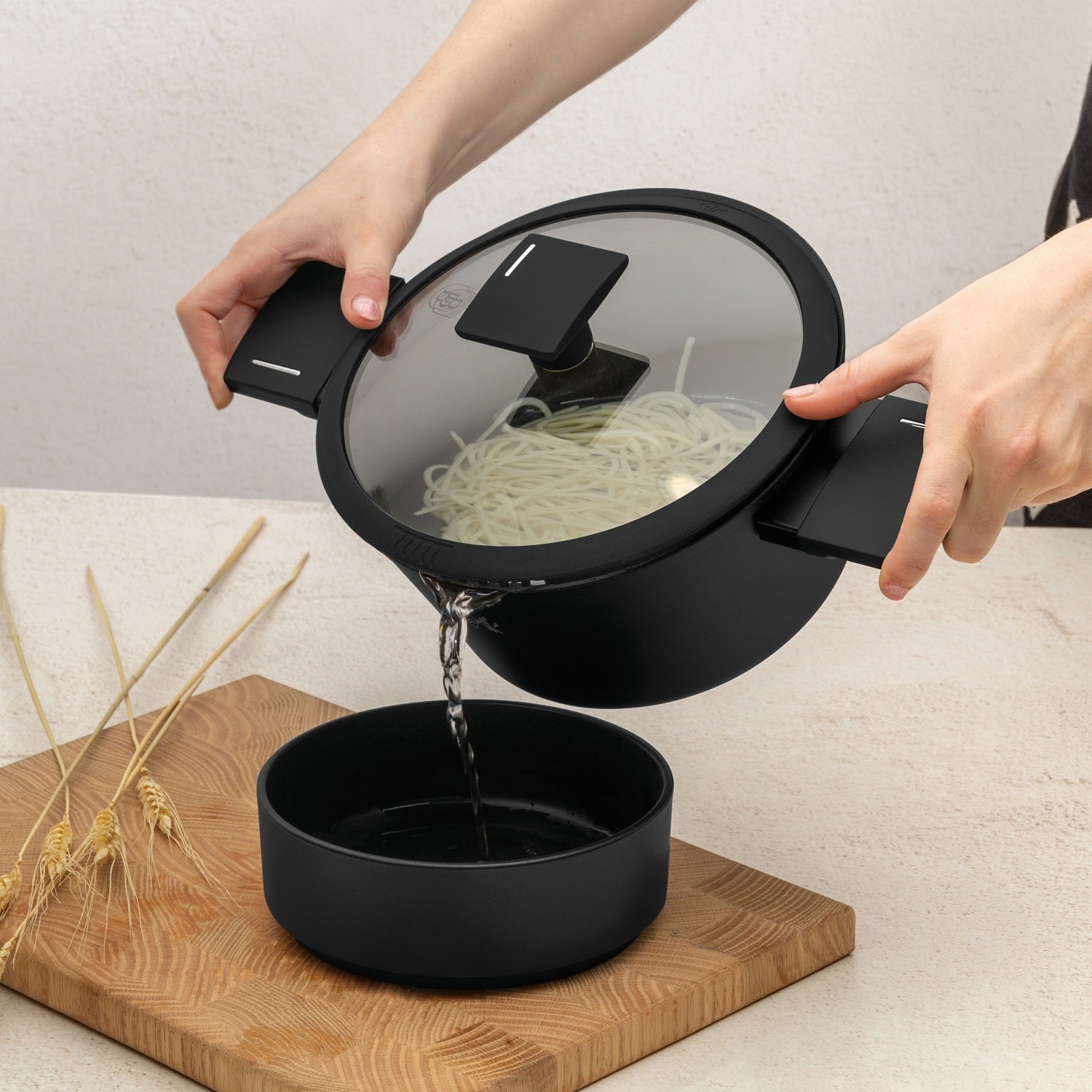 Berlinger Haus 20cm Titan Pro Non-Stick Casserole – Matte Black