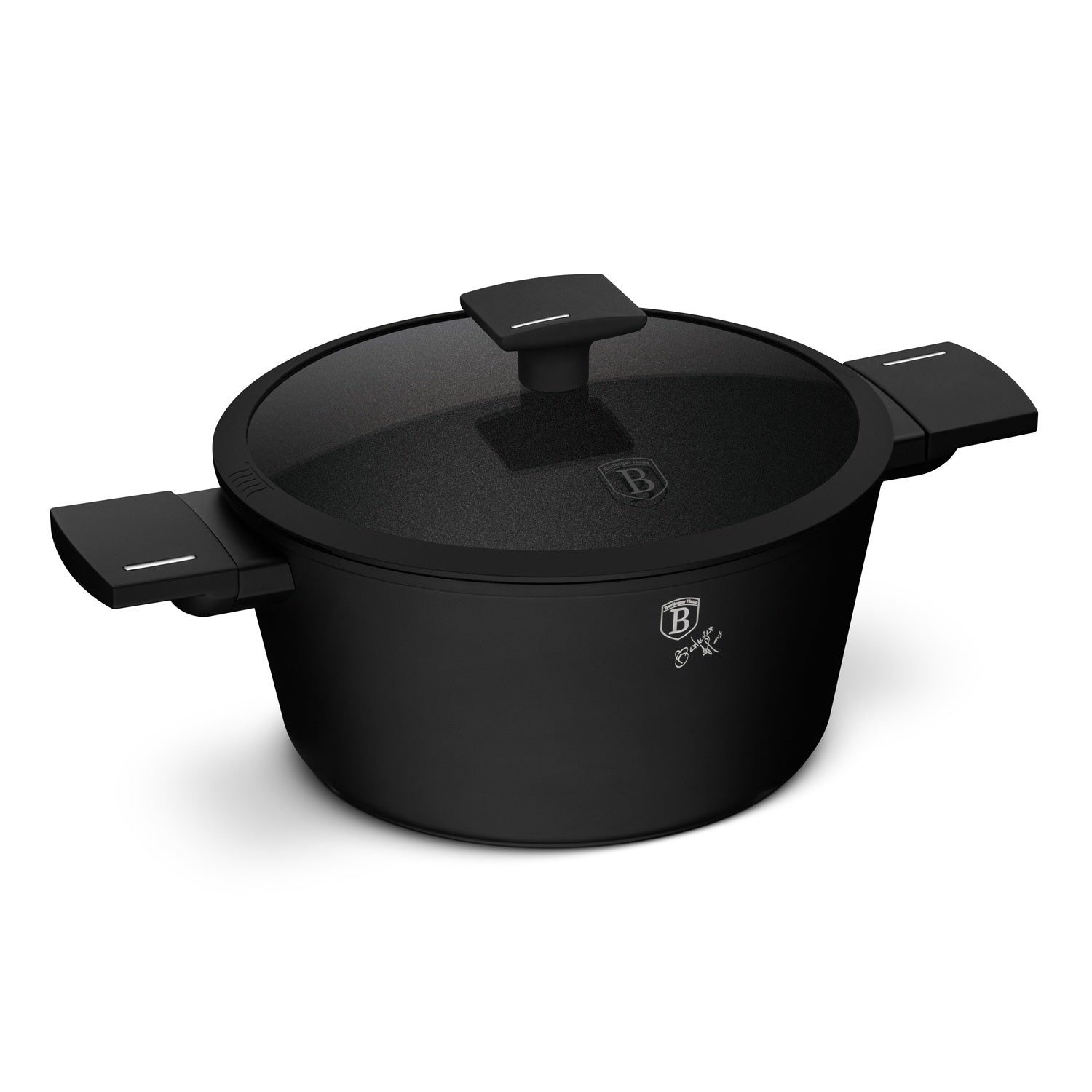 Berlinger Haus 24cm Titan Pro Non-Stick Coating Casserole – Matte Black