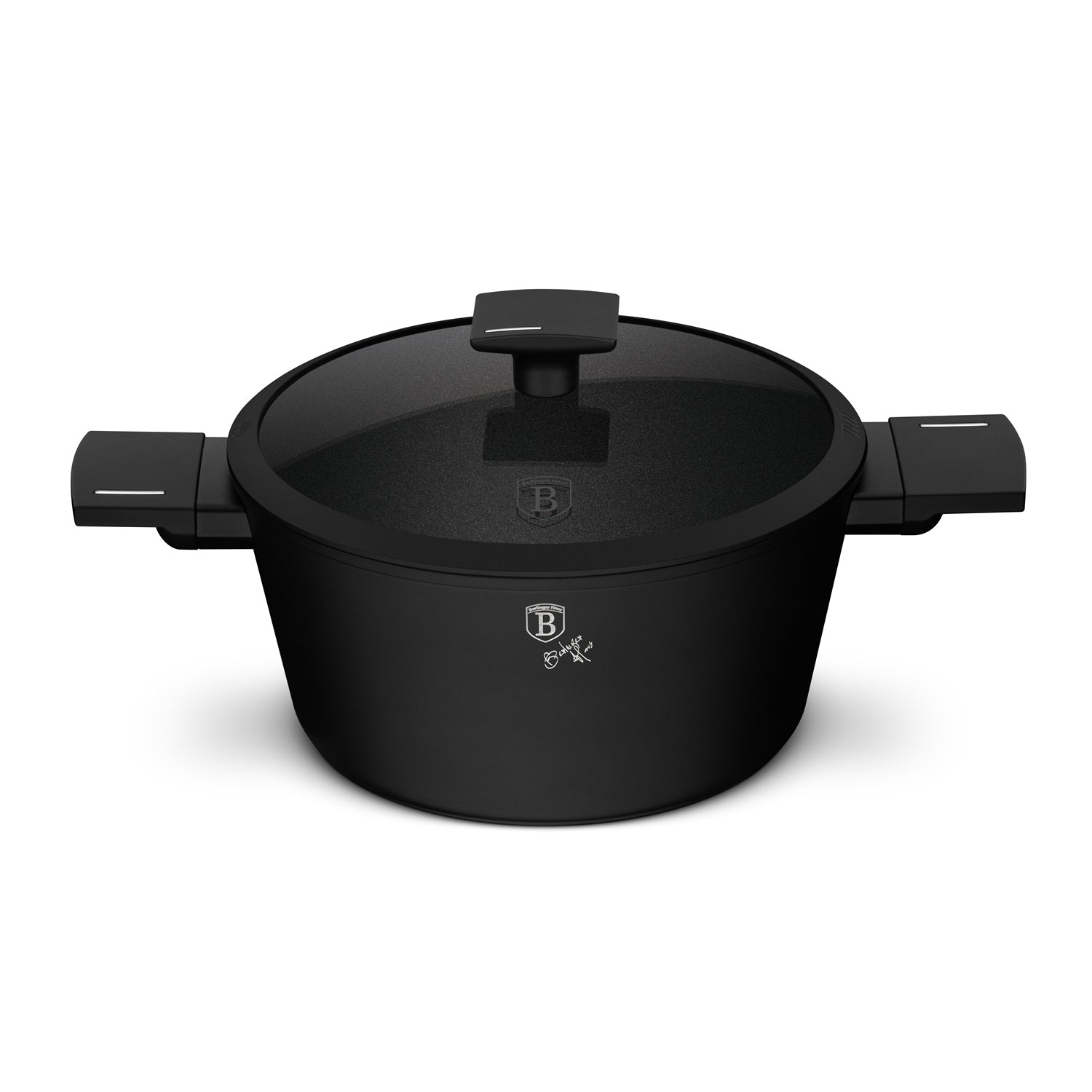 Berlinger Haus 24cm Titan Pro Non-Stick Coating Casserole – Matte Black