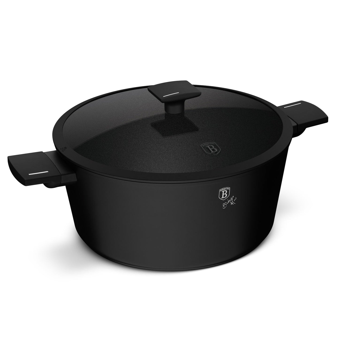 Berlinger Haus 30cm Titan Pro Non-Stick Coating Casserole – Matte Black