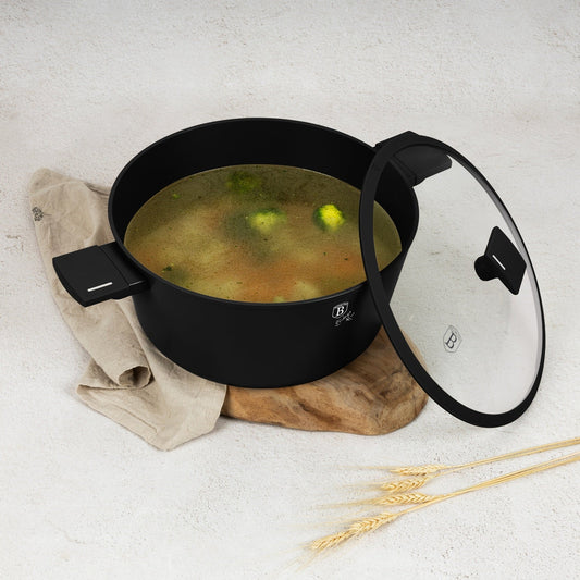 Berlinger Haus 30cm Titan Pro Non-Stick Coating Casserole – Matte Black