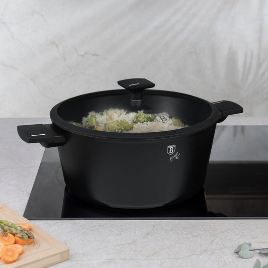 Berlinger Haus 30cm Titan Pro Non-Stick Coating Casserole – Matte Black