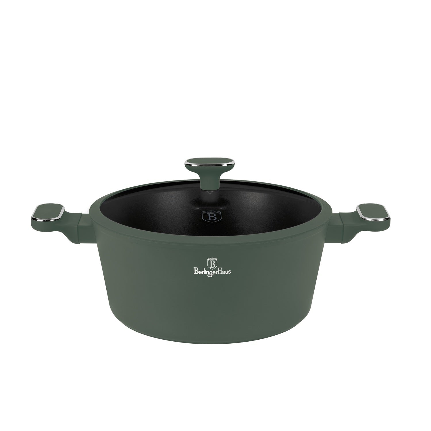 Berlinger Haus 28cm Titan Pro Non-Stick Coating Casserole - Matt Green