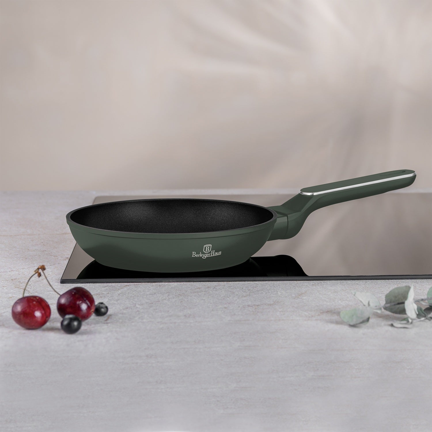 Berlinger Haus 3-Piece Titan Pro Non-Stick Coating Frypan Set - Matt Green