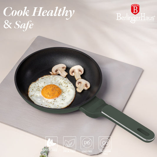 Berlinger Haus 3-Piece Titan Pro Non-Stick Coating Frypan Set - Matt Green