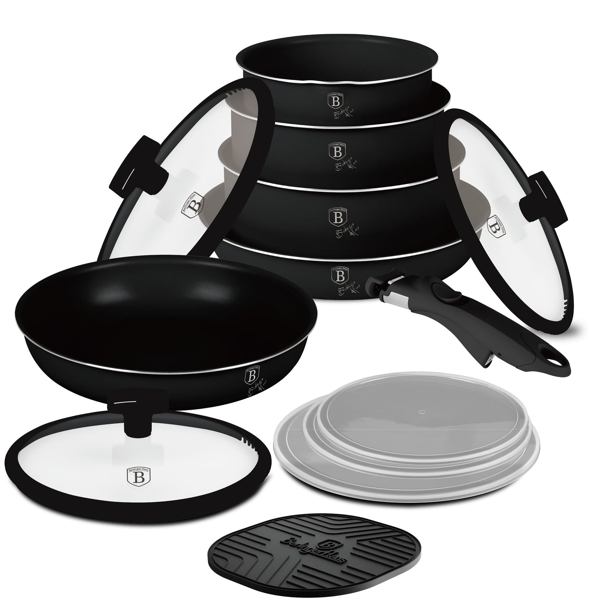 Berlinger Haus 13-Piece Titan Pro Non Stick Coating Oven Safe Cookware Set - Monaco