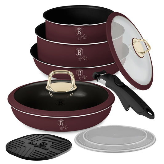 Berlinger Haus 10-Piece Titan Pro Non Stick Coating Oven Safe Cookware Set - Leonardo