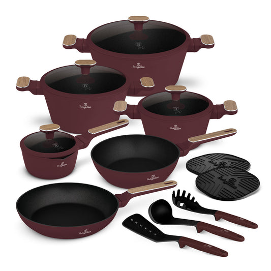 Berlinger Haus 15-Piece Titan Pro Non-Stick Cookware Set - Leonardo Nordic