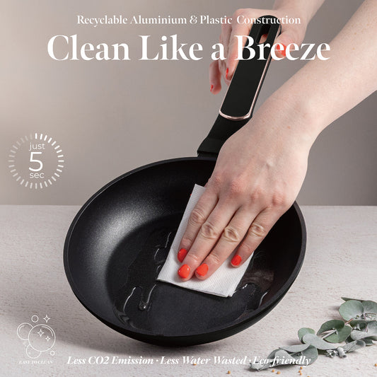 Berlinger Haus 3-Piece Titan Pro Non-Stick Coating Frypan Set – Black Rose
