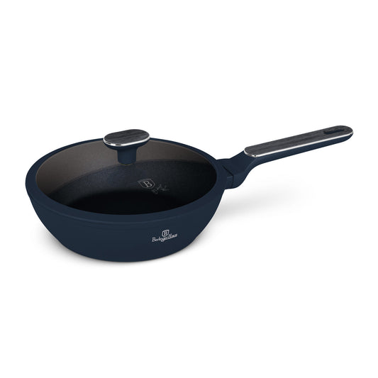 Berlinger Haus 24cm Titan Pro Non-Stick Coating Deep Frypan with Lid – Deep Sea