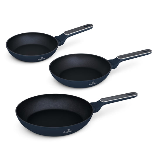 Berlinger Haus 3-Piece Titan Pro Non-Stick Coating Frypan Set – Deep Sea