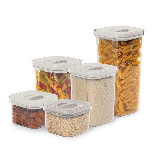 Berlinger Haus 5-Piece Air Tight Storage Canister Set - Sahara