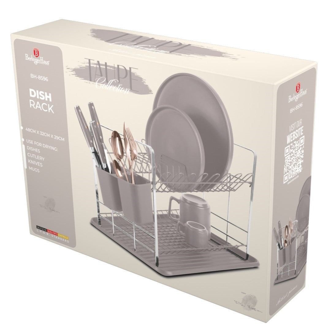 Haus Roland Dish Racker Berlinger Haus Dish Rack – Taupe – Brands HOC