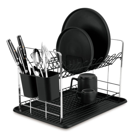 Berlinger Haus 48cm Dish Rack - Matt Black