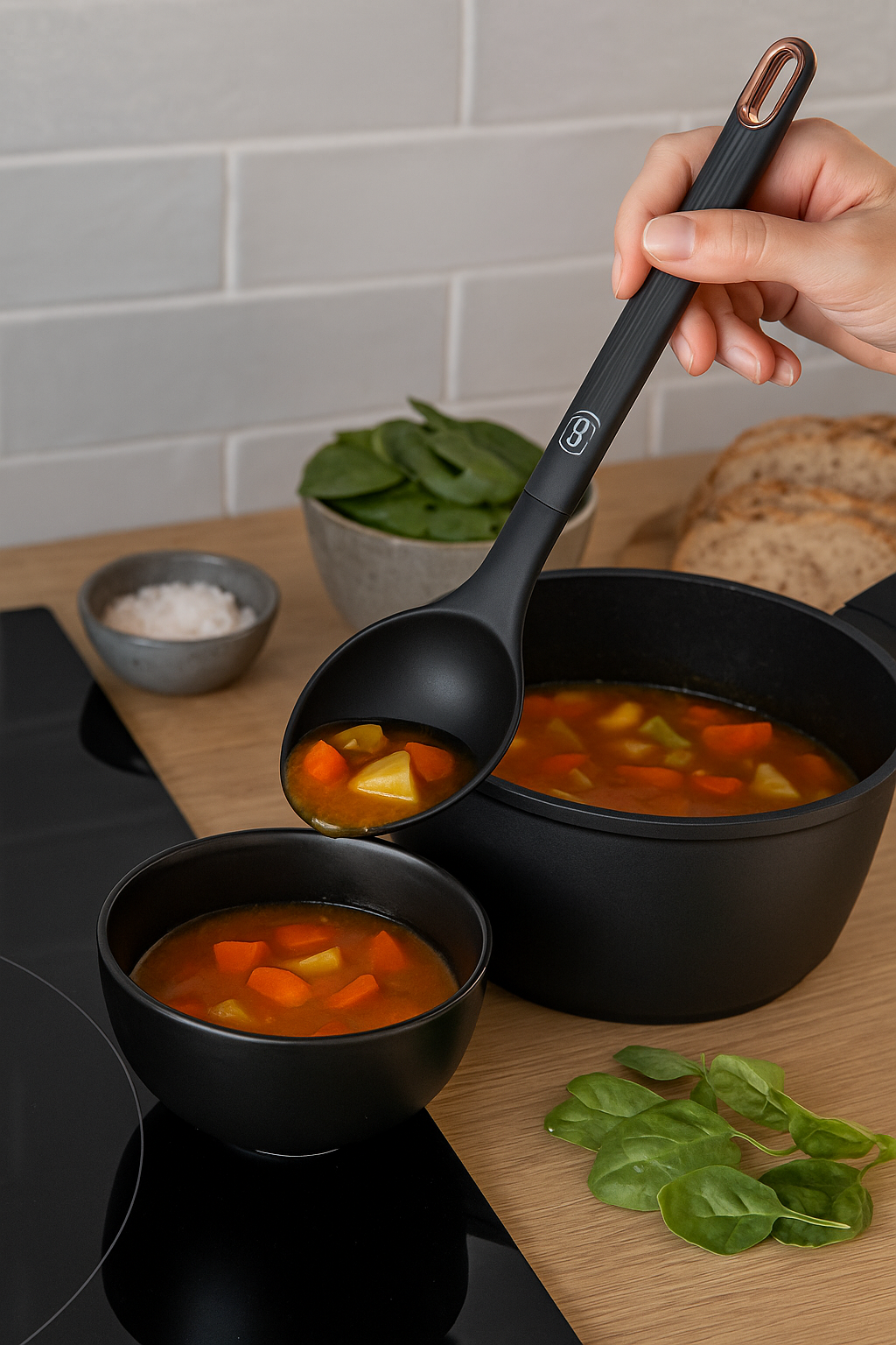 Berlinger Haus Soup Ladle – Black Rose