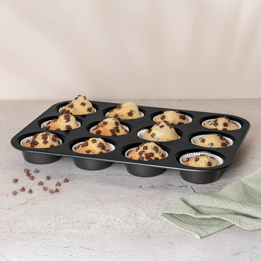 Berlinger Haus 12-Cup Muffin Pan – Anthracite