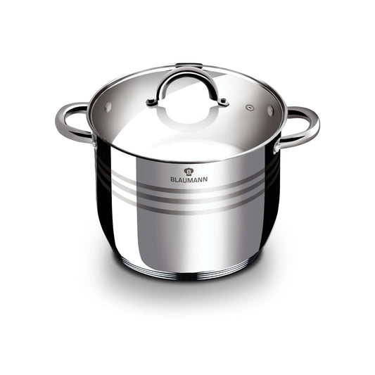 Blaumann 28cm Stainless Steel Stock Pot - Gourmet Line