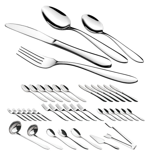 Blaumann 38-Piece Mirror Finish Cutlery Set - Gourmet Line