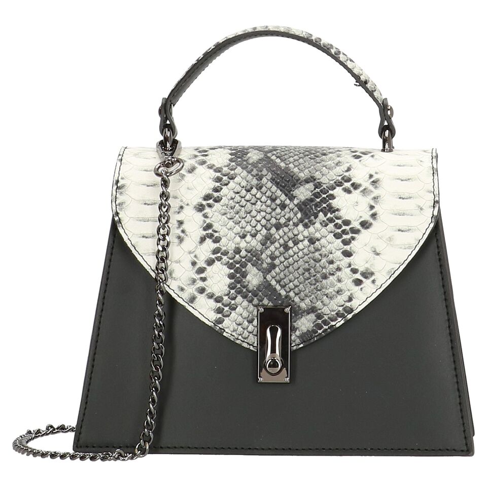 Charm London Elisa Leather Ladies Top Handle Hand Bag - Black