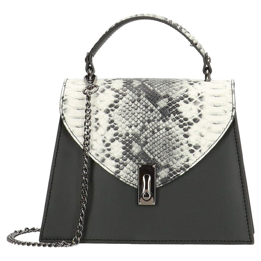 Charm London Elisa Leather Ladies Top Handle Hand Bag - Black