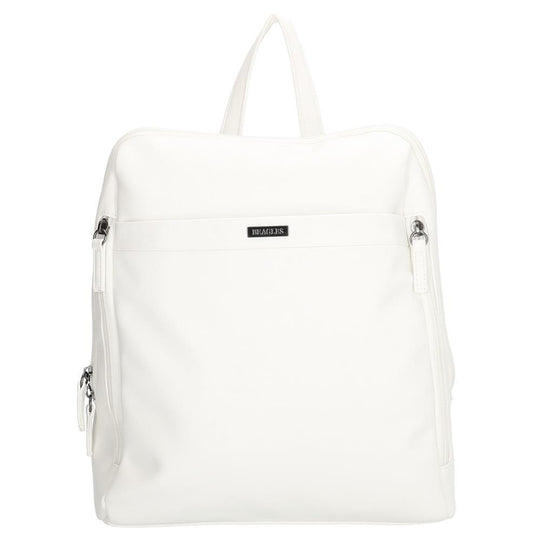 Beagles Arzobispo Ladies PU Backpack - White