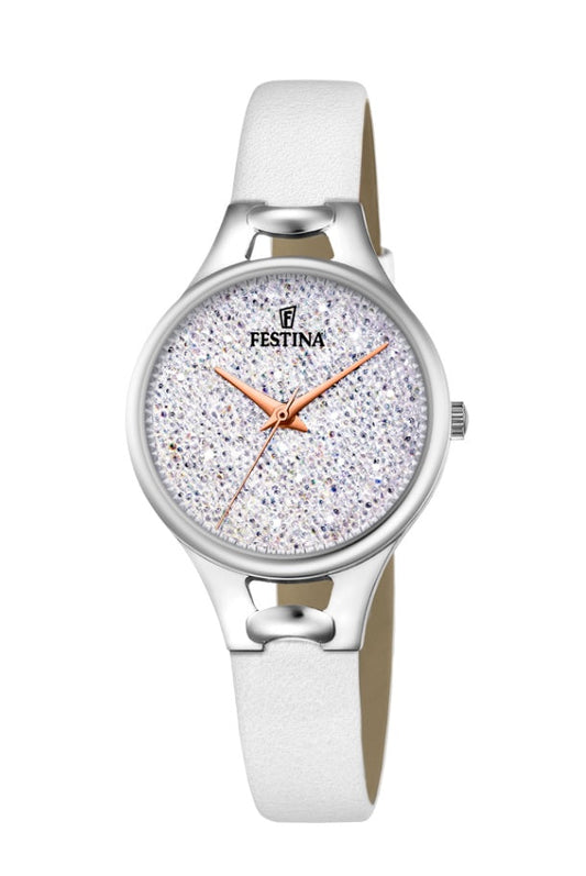 Festina Made Moiselle Analogue Ladies Wrist Watch - White F20334-1