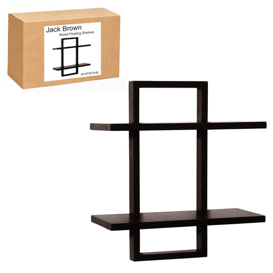 Boudoir Slim Wood Floating Shelf (Black)