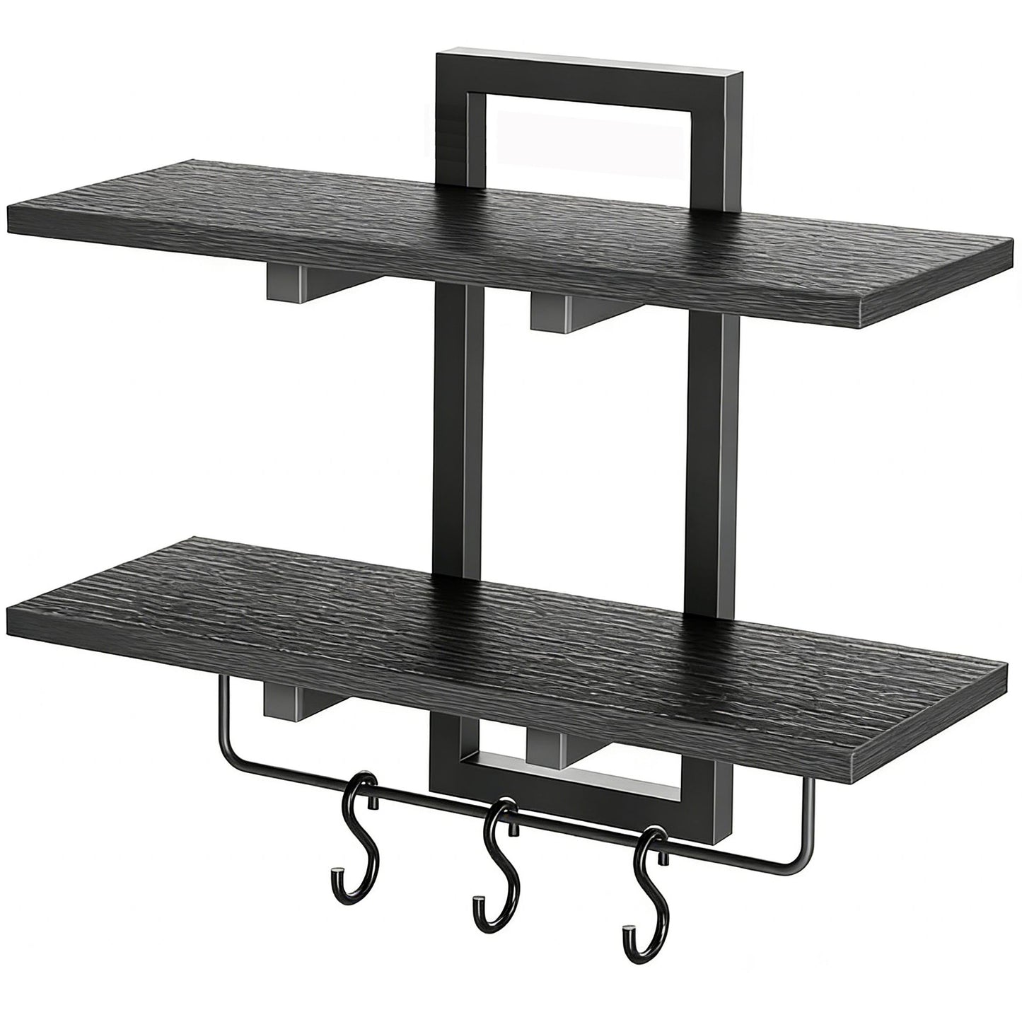 Boudoir Wood Floating Shelves (Black)