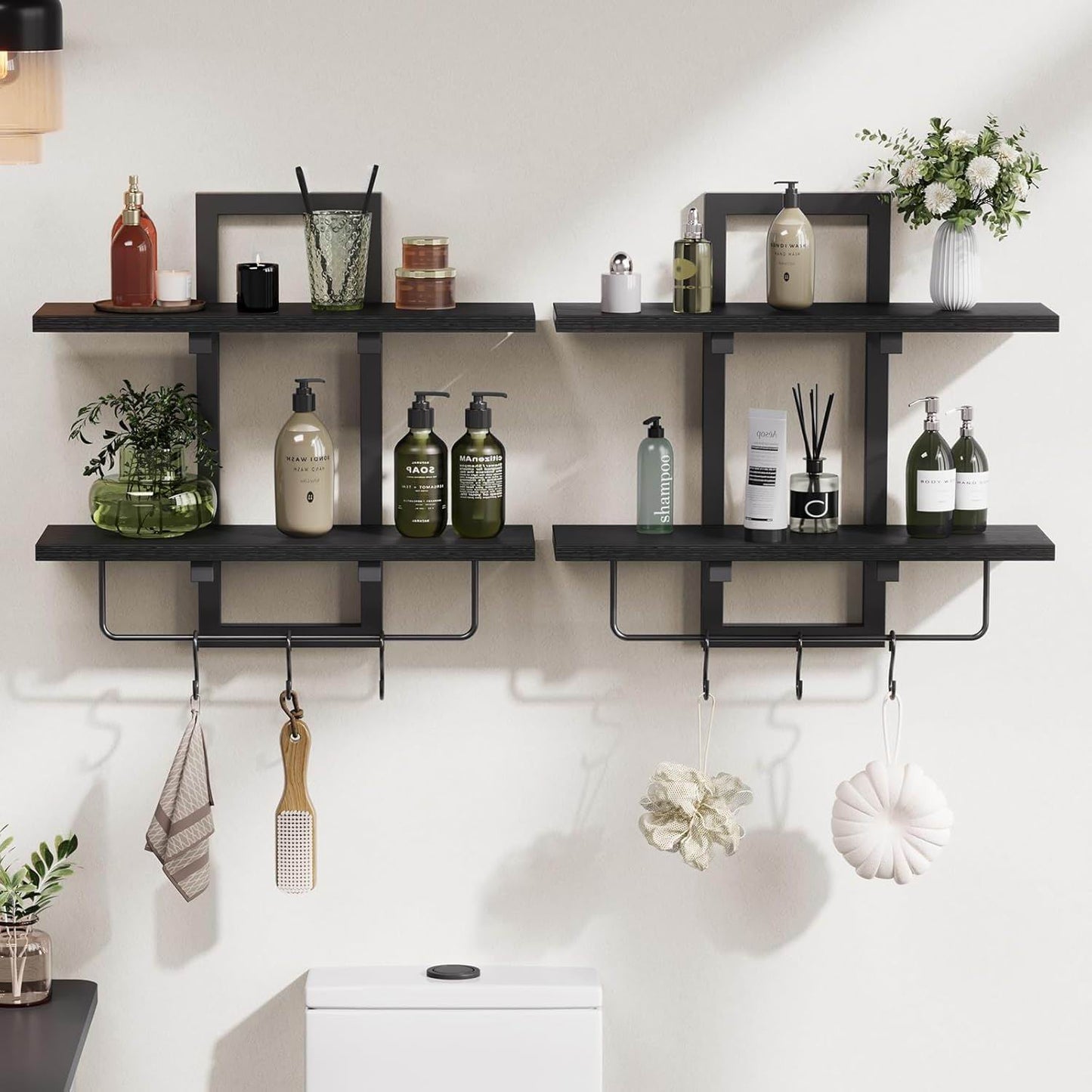 Boudoir Slim Wood Floating Shelf (White)