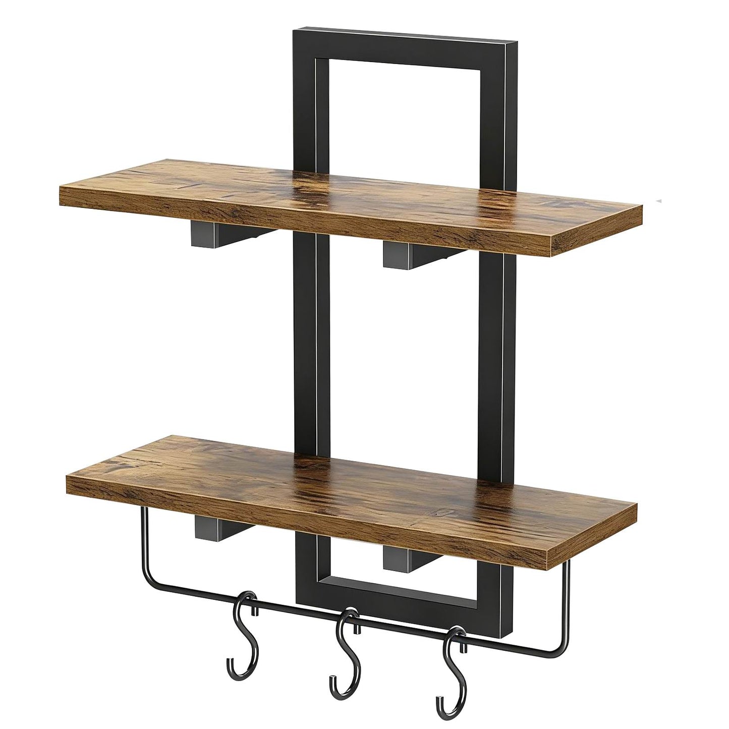Boudoir Slim Wood Floating Shelf (Brown)