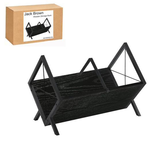 Boudoir A-Frame Wooden Storage Rack (Black)