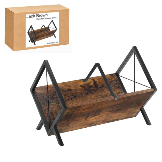 Boudoir A-Frame Wooden Storage Rack (Brown)