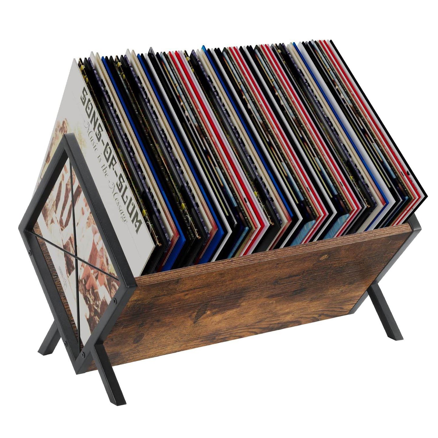 Boudoir A-Frame Wooden Storage Rack (Brown)
