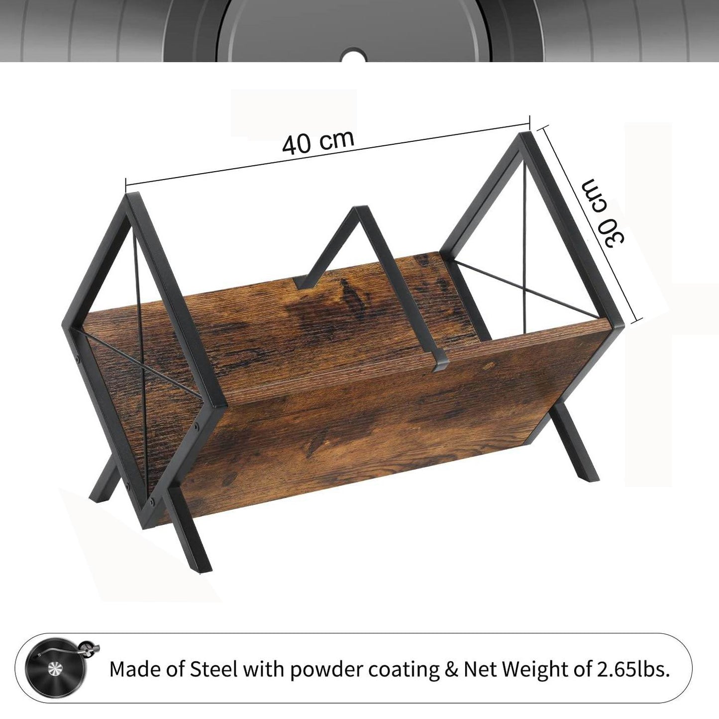 Boudoir A-Frame Wooden Storage Rack (Brown)
