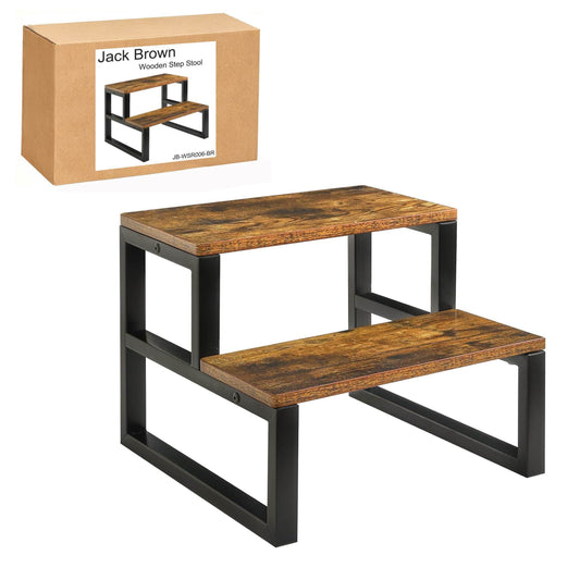 Boudoir Wooden Step Stool (Brown)