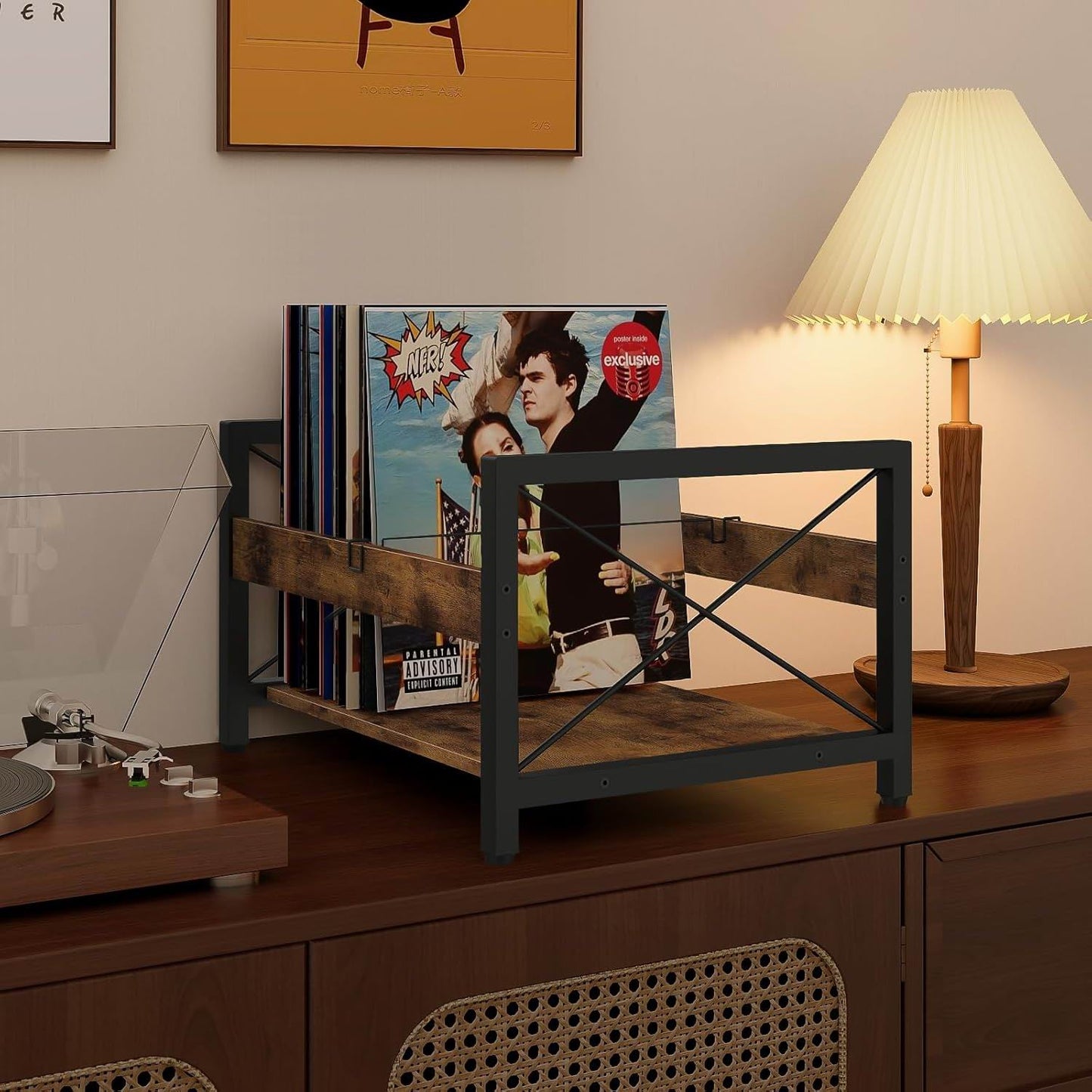 Boudoir Industrial 2-Tier Storage Rack (Brown)