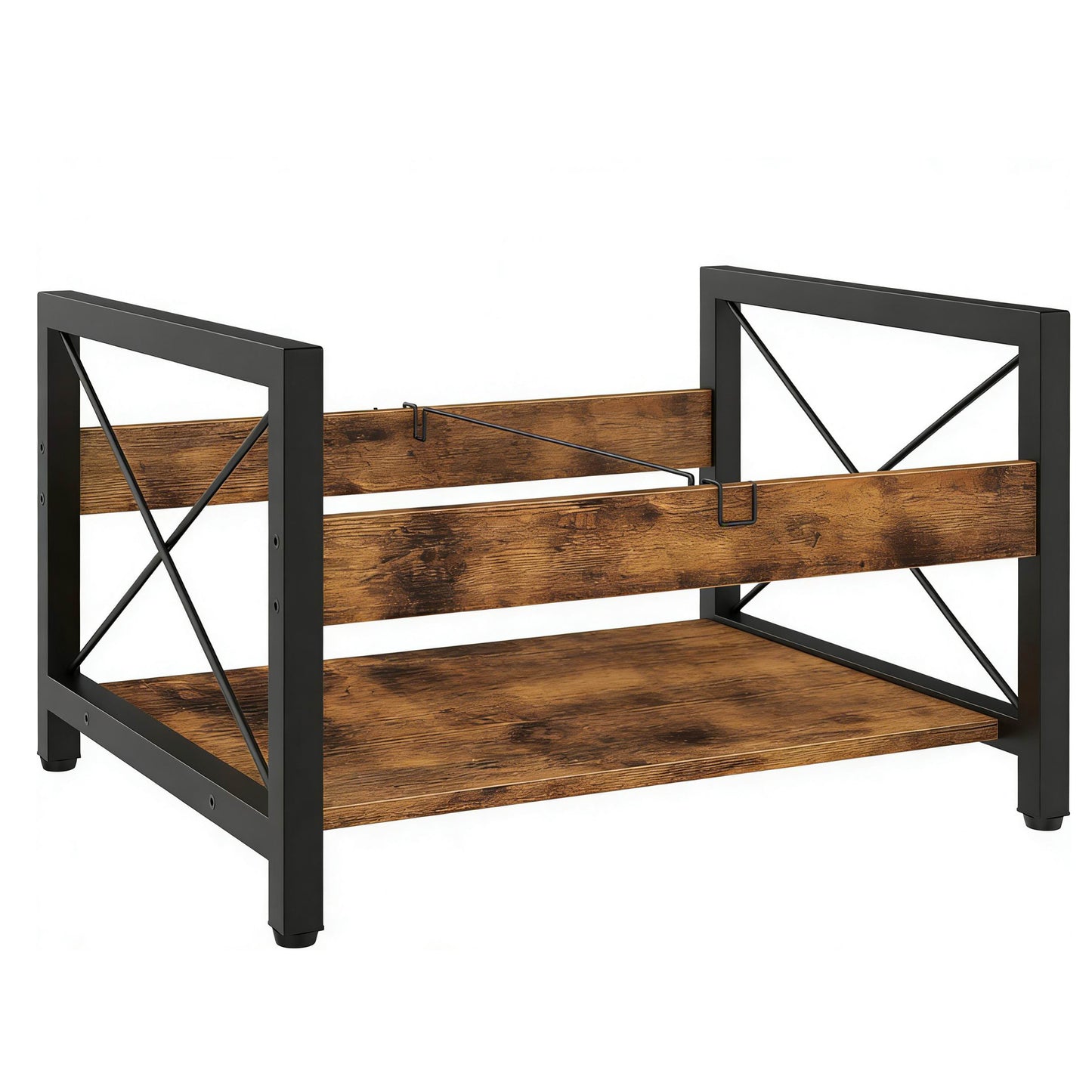 Boudoir Industrial 2-Tier Storage Rack (Brown)