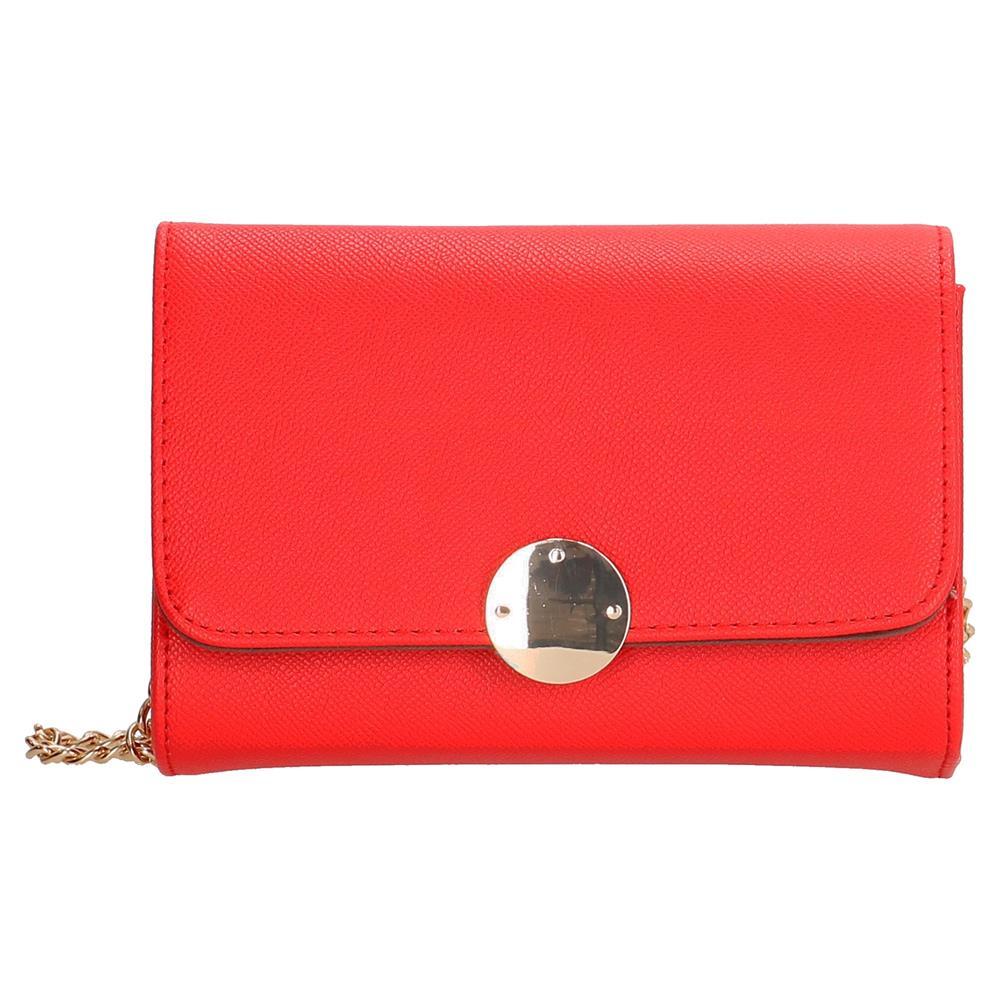 Charm London Canary Wharf Ladies PU Shoulder Bag - Red