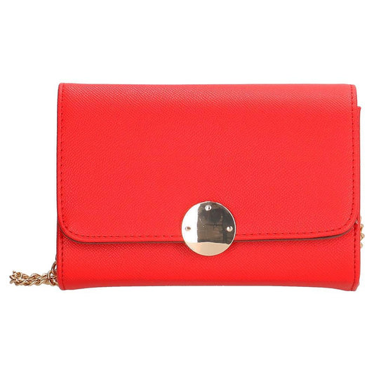 Charm London Canary Wharf Ladies PU Shoulder Bag - Red