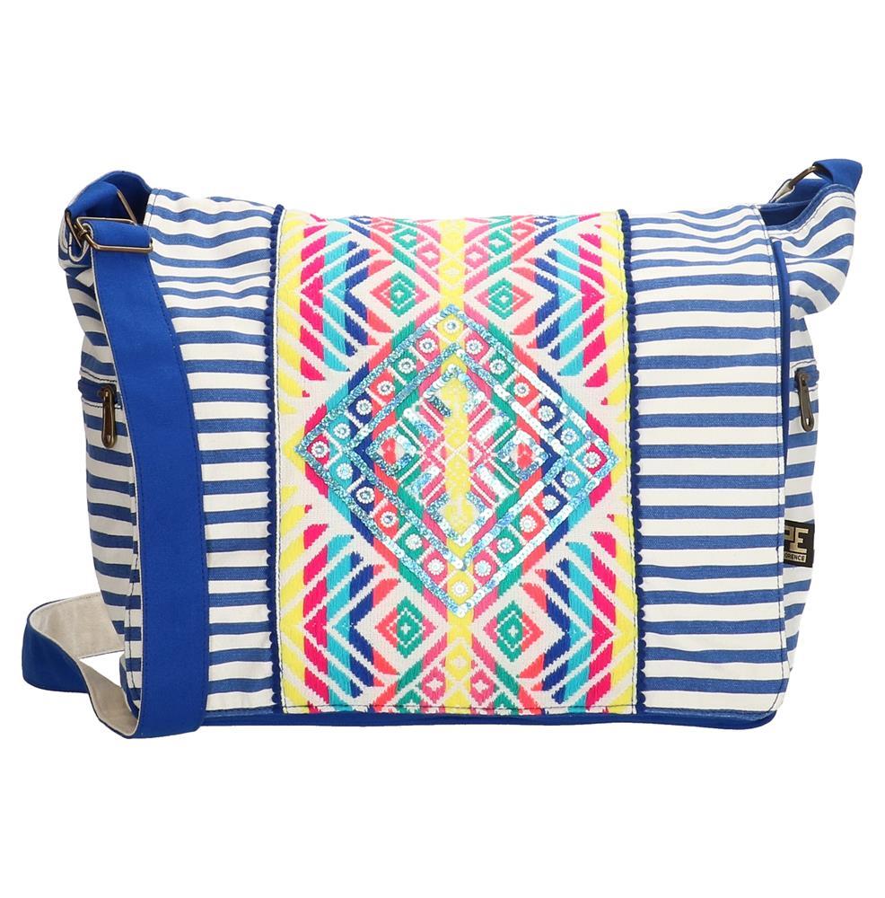 PE-Florence Royal White Ibiza Sun Ladies Shoulder Bag