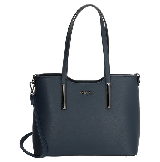 Charm London Birmingham Ladies PU Shopper/Hand Bag - Navy 17146