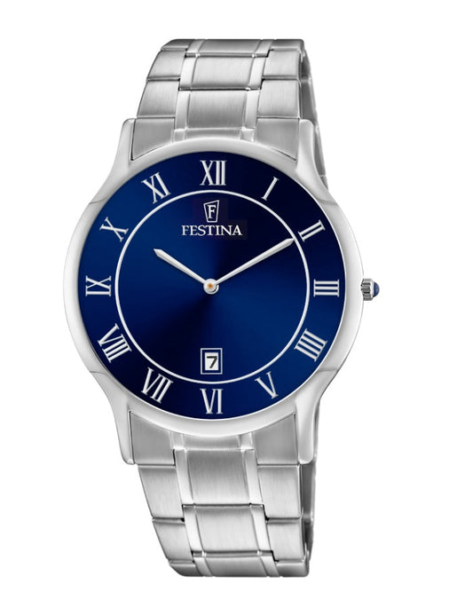 Festina Acero Classic Analogue Men's Wrist Watch - Stainless Steel