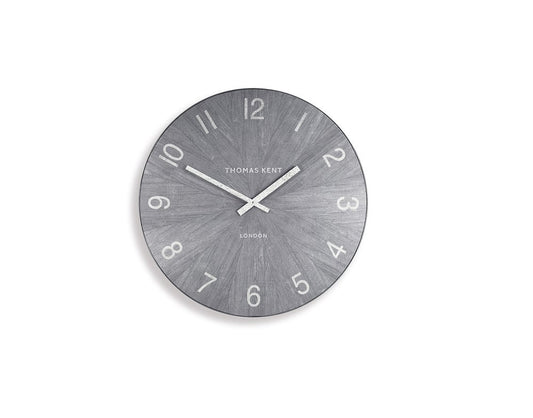 Thomas Kent 17.5cm Wharf Limestone Open Face Round Wall Clock - Grey