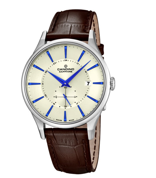 Candino Swiss Made Mens Leather Watch - Gents Classic Timeless