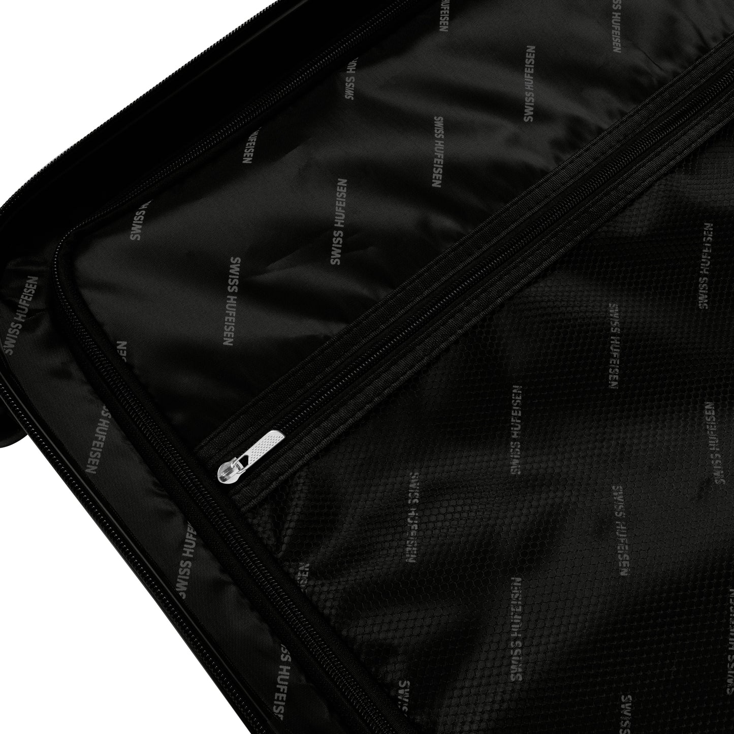 Swiss Hufeisen 3-Piece Travel Luggage Set - Black Rose Gold