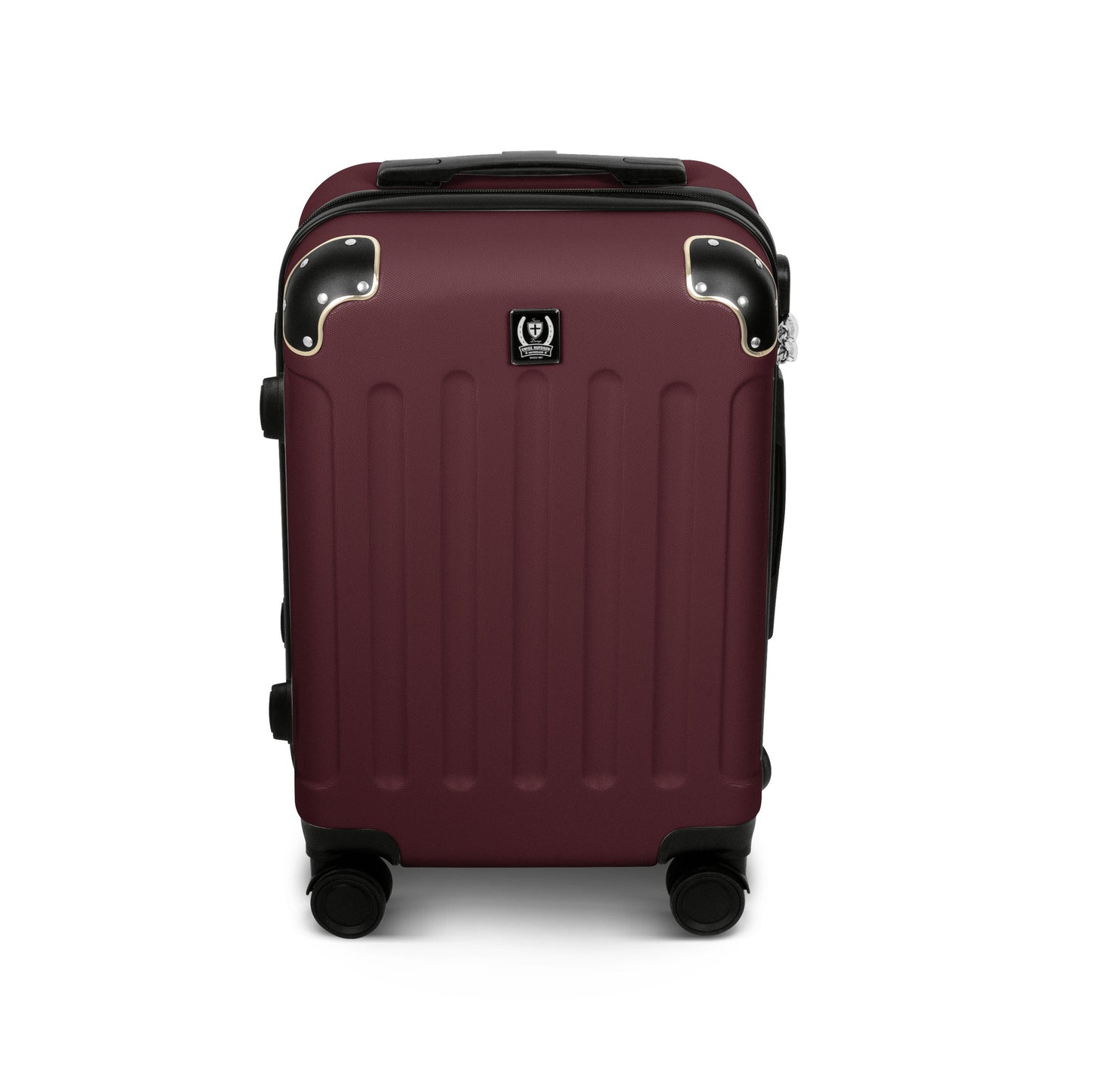 Swiss Hufeisen 3-Piece Travel Luggage Set - Bordeaux Gold